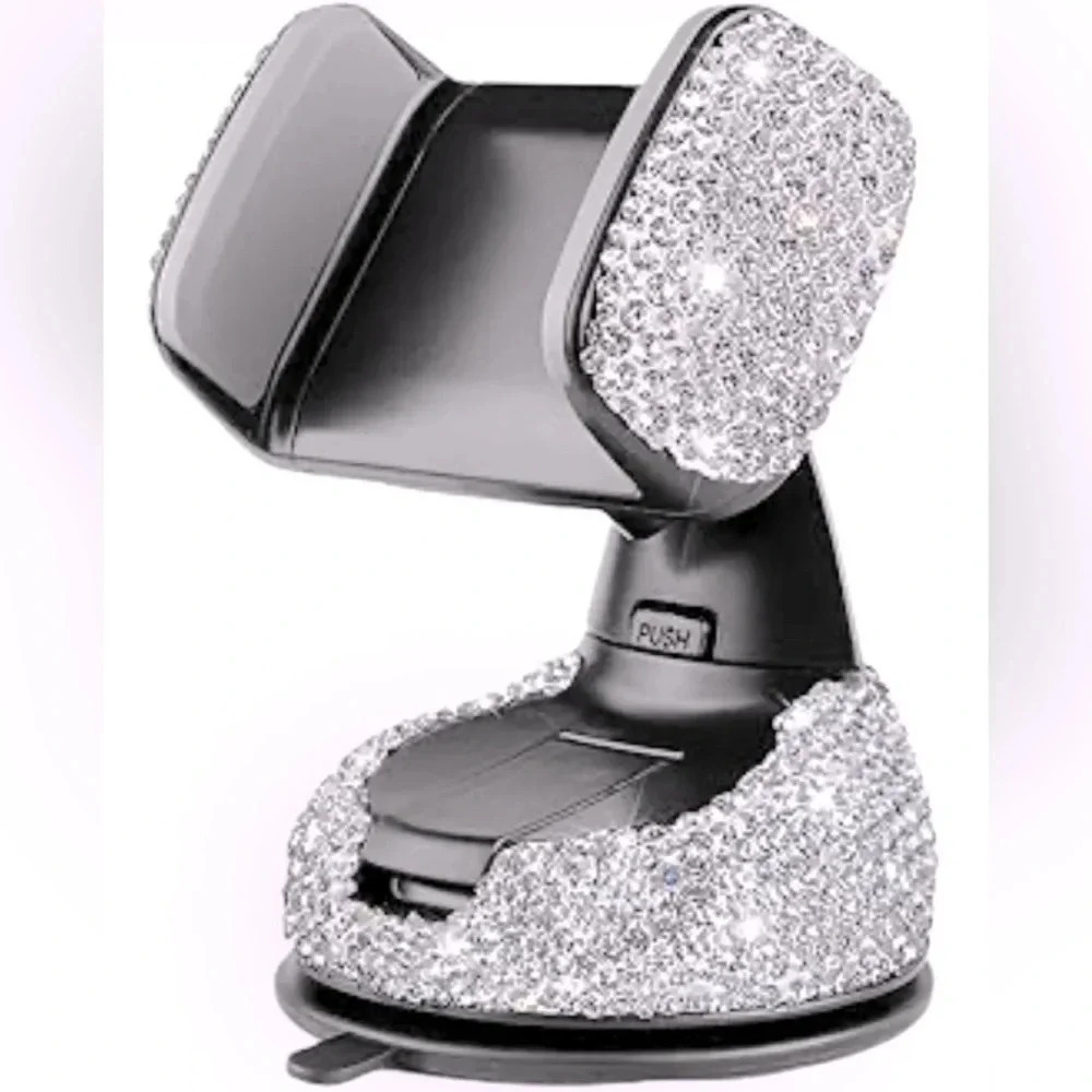 🤍🎉HP⭐️🎉Bling Bling  Universal Car phone holder mount stand